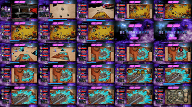 A composite image showing several frames from the source video