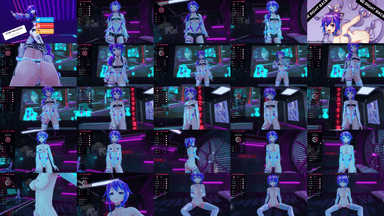 A composite image showing several frames from the source video