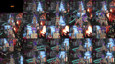 A composite image showing several frames from the source video