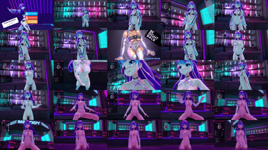 A composite image showing several frames from the source video