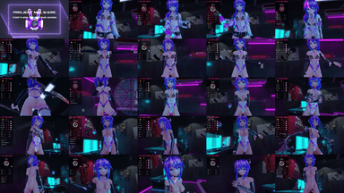 A composite image showing several frames from the source video