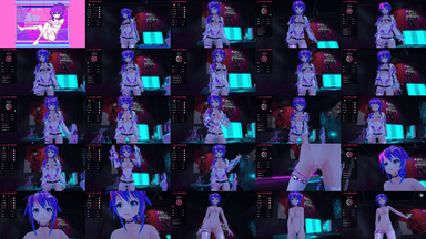 A composite image showing several frames from the source video