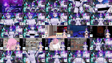 A composite image showing several frames from the source video