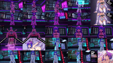 A composite image showing several frames from the source video