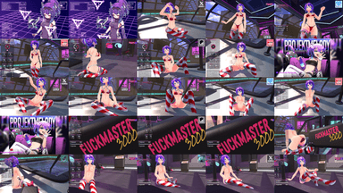 A composite image showing several frames from the source video