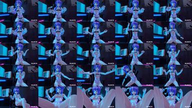 A composite image showing several frames from the source video