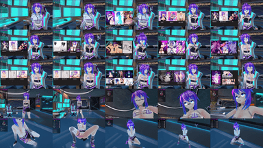 A composite image showing several frames from the source video