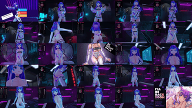 A composite image showing several frames from the source video