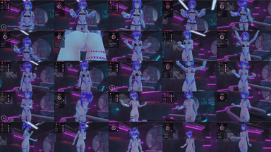 A composite image showing several frames from the source video