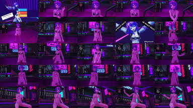 A composite image showing several frames from the source video