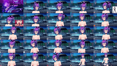 A composite image showing several frames from the source video