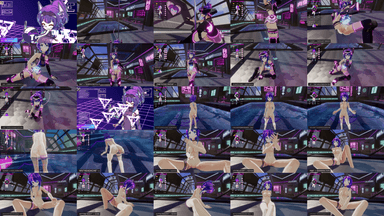 A composite image showing several frames from the source video