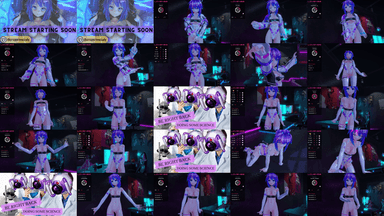 A composite image showing several frames from the source video