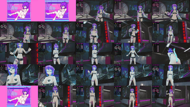 A composite image showing several frames from the source video